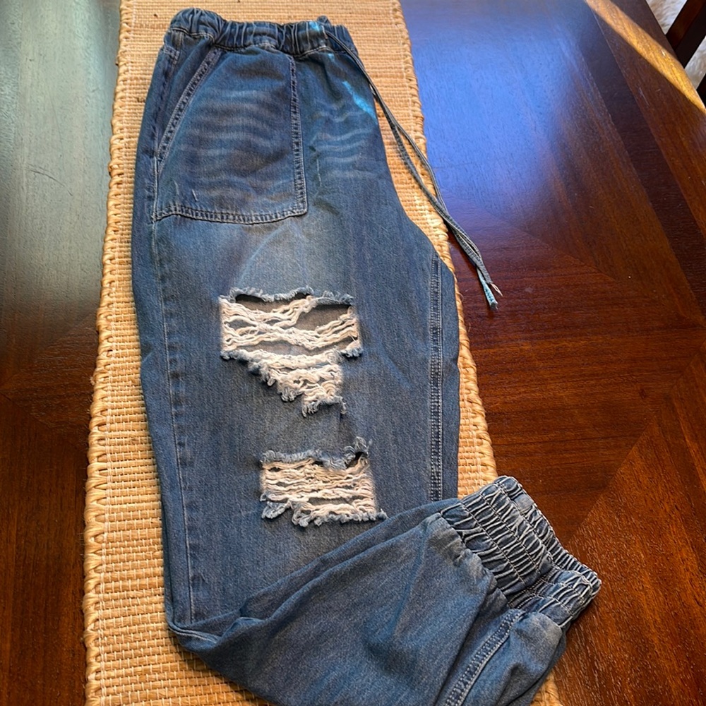 Jean joggers